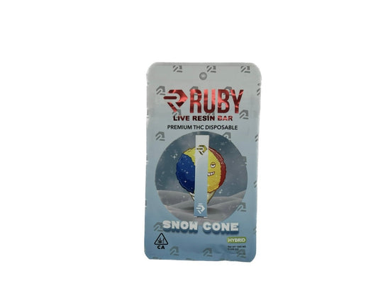 Ruby Live Resin Disposable 1G | Snow Cone