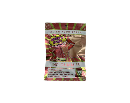 *5/$40* Alter Your State 200MG THC Gummies | Watermelon